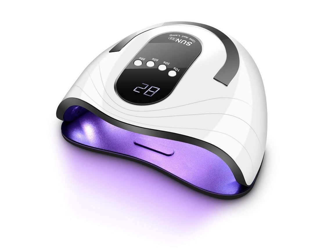 Lâmpada Uv Led De 120w Para Esmalte De Unhas Com Sensor Automático E 4 Modos De Temporizador