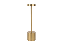 Lâmpada de Mesa em Forma de "i" Led 3 Cores Regulagem Contínua de Brilho Ouro Ambiente