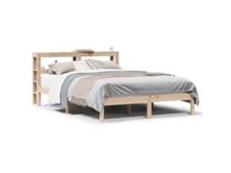 Cama Sem Colchão 160x200 Cm Madeira de Pinho Maciça MAISON EXCLUSIVE