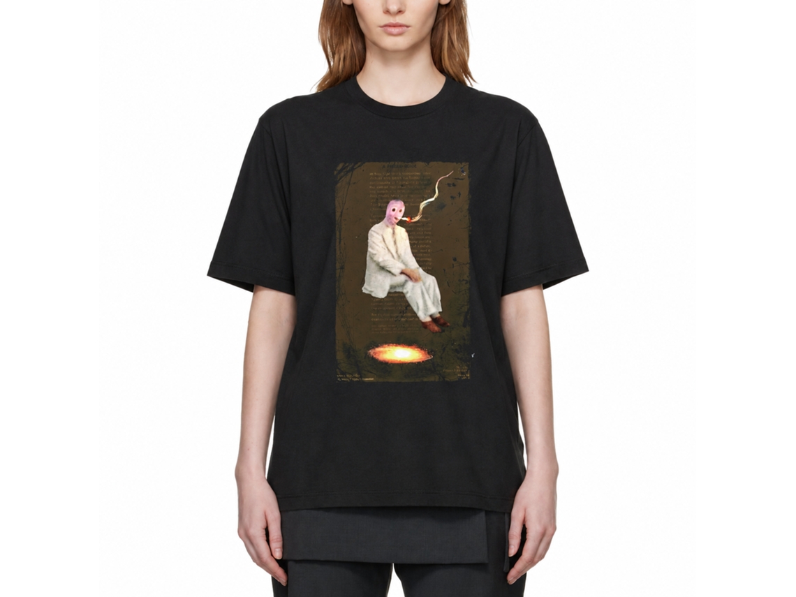 Rockinstone Smoking Dude Julia Soboleva T-shirt Unique Designer Style