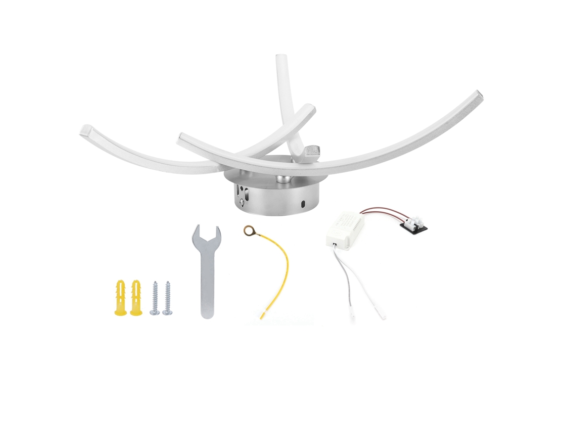 Rebe-lâmpada De Teto 18w 105led Com Arco Para Sala E Quarto Decoração Luz Quente Ac85‑265v