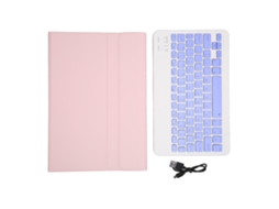 Aetheria teclado Sem Fio Mini 10 Polegadas Ultra Fino Silencioso com Capa Couro para Pad5 Pro5 Rosa