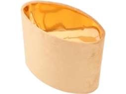 Abajur Oval De Tecido Dourado, Resistente E Versátil, Para Luminária De Quarto.