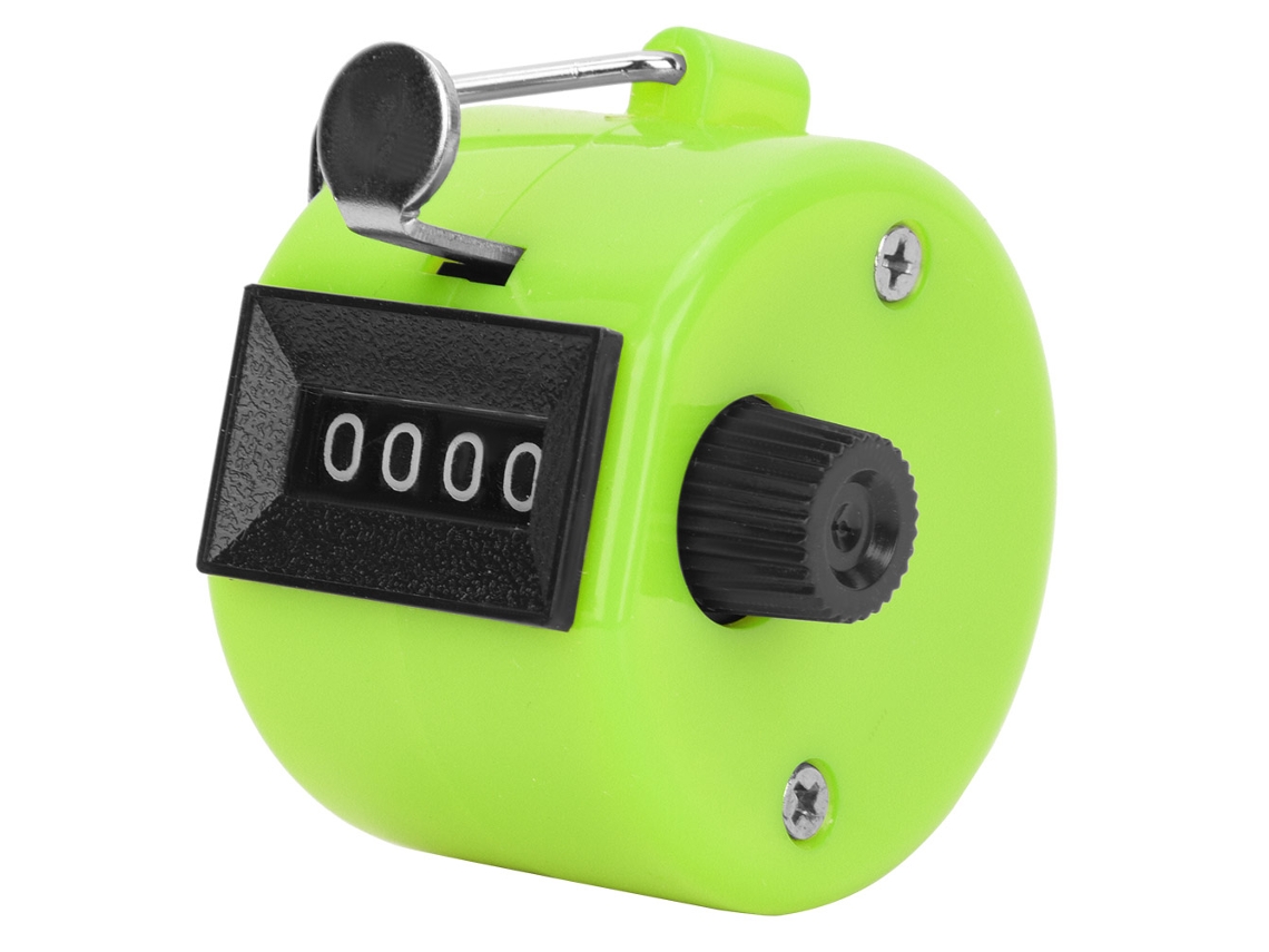 Laxiscreed Contador Manual 4 Dígitos Com Display E Botão De Reinício Em Plástico Resistente