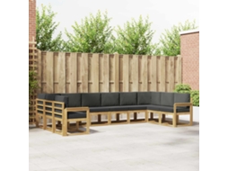 Vidaxl Conjunto De Sofás Para Exterior 10 Pcs Branco E Antracite