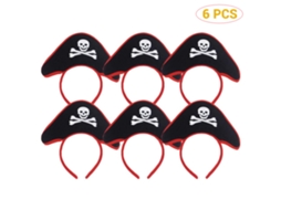 Laxiscreed Pacote De 6 Bandanas De Pirata Para Decorações De Halloween, Natal E Festas Temáticas