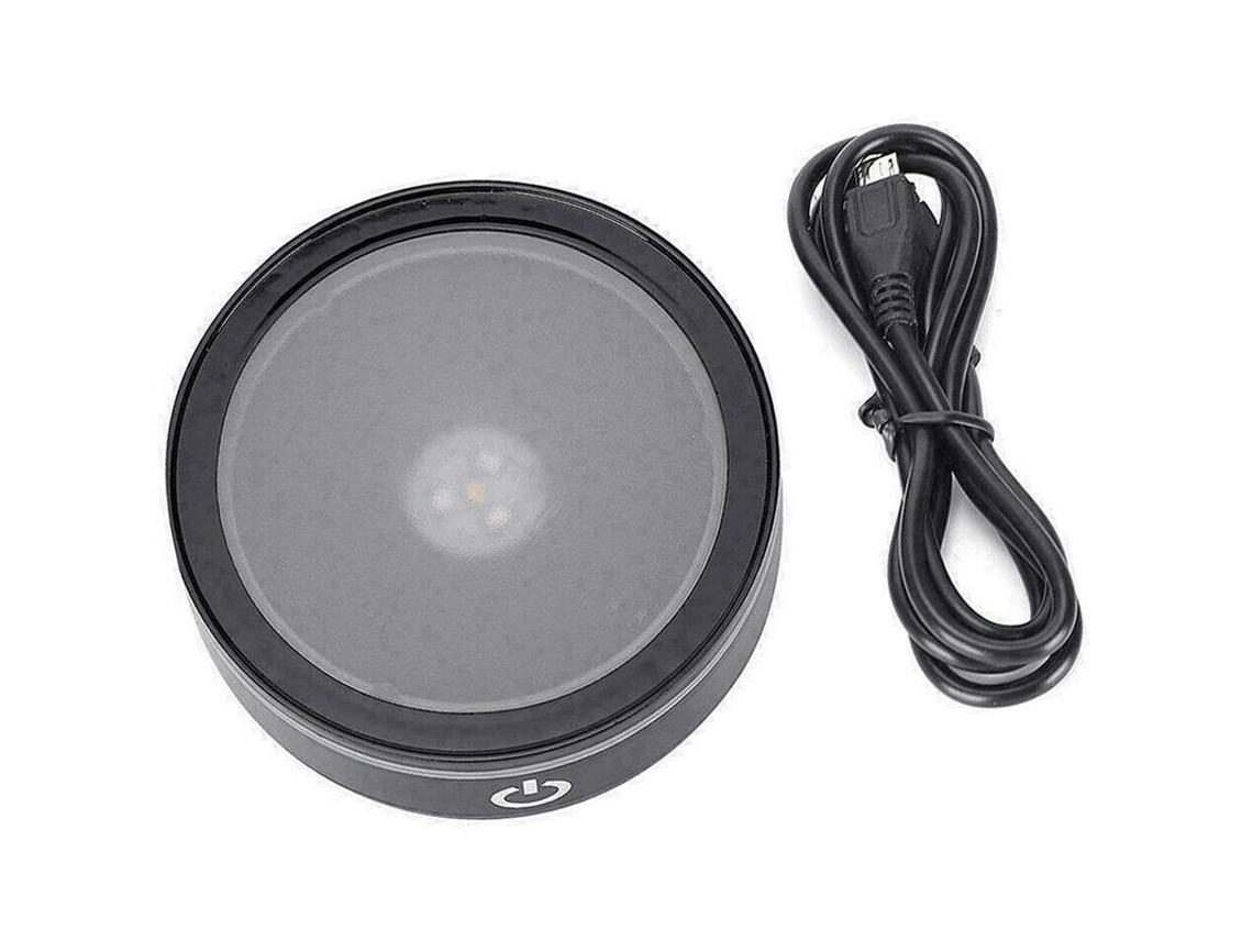 Base de Luz Led com Interruptor Toque Sensível, Suporte Redondo e Colorido para Porta, Retratos de Cristal Gravados a Laser em 3d BRILVIBERA