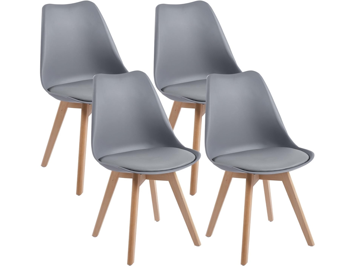 Cadeiras De Jantar Escandinavas, Cadeiras De Escritório Retrô, Girs, Conjunto De 4
