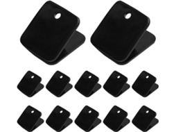 Clips de papel de plástico Kichouse com adesivo forte, ideais para decoração e organização escolar, pacote com 40 unidades.