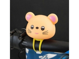 Campainha de bicicleta infantil em formato de hamster e pato com luz dianteira, ideal para mountain bike e com um pequeno rato.