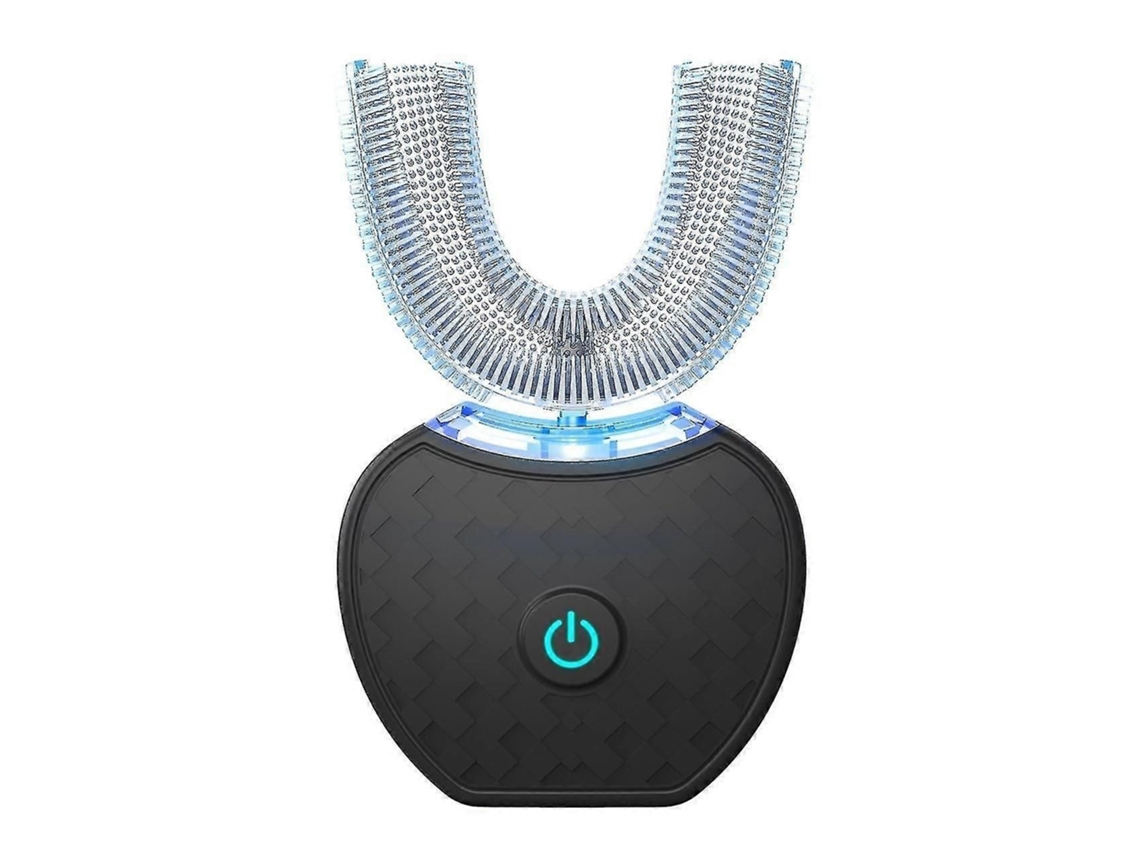 Escova De Dentes Elétrica Automática Em Forma De U, Preta