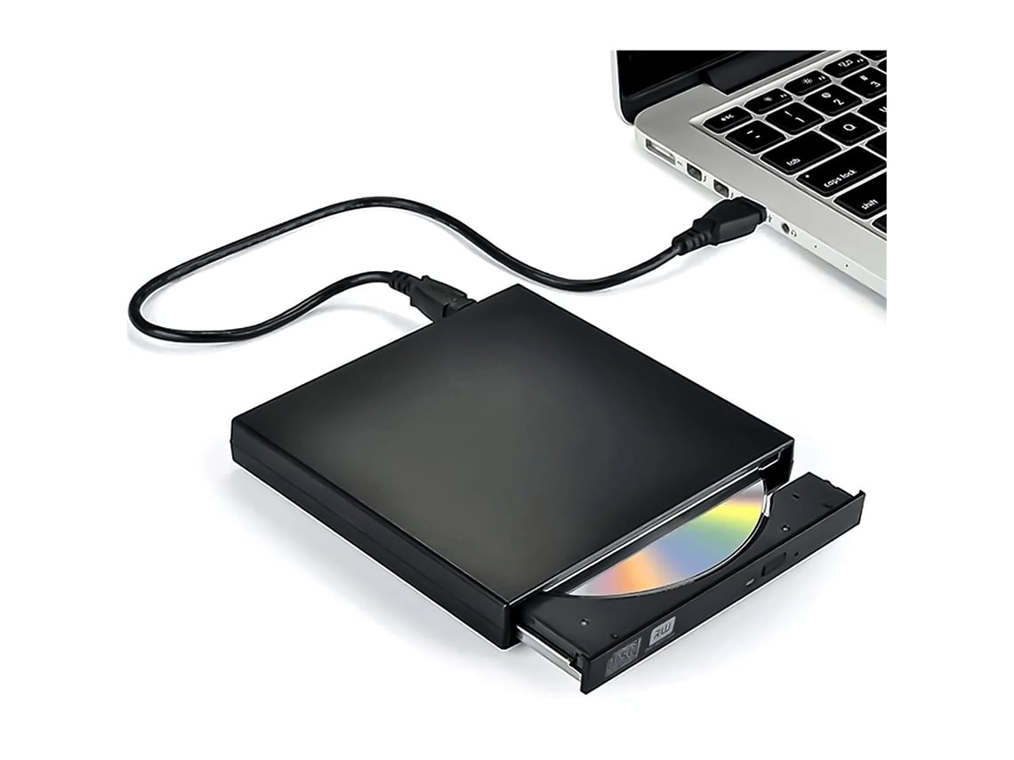 Leitor e Gravador de Dvd/CD Externo Usb 2.0, Preto, ZYBLSSBB