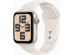 APPLE Watch SE GPS 40mm Alumínio Luz das Estrelas com Bracelete Desportiva Luz das Estrelas (Tamanho: S/M)