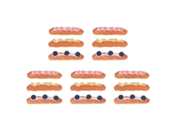 Primerox 15 Peças Baguete em Miniatura Simulada Pão Francês Decoração Casinha de Bonecas Acessórios