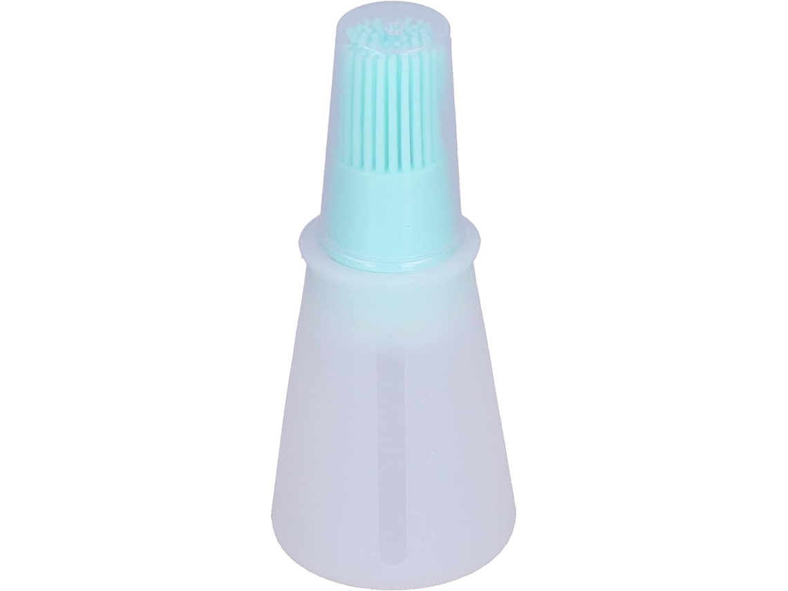 Escova Multifuncional De Silicone Para Churrasco Com Tampa