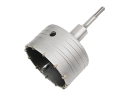 Sierra de Agujeros para Concreto com Adaptador SDS Plus 110mm, Broca de Carburo YG8 (100mm+110mm) S/MARCA