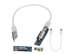 Cabo De Extensão Pci-e 1x Cartão Riser Extensor Pci 30cm Branco