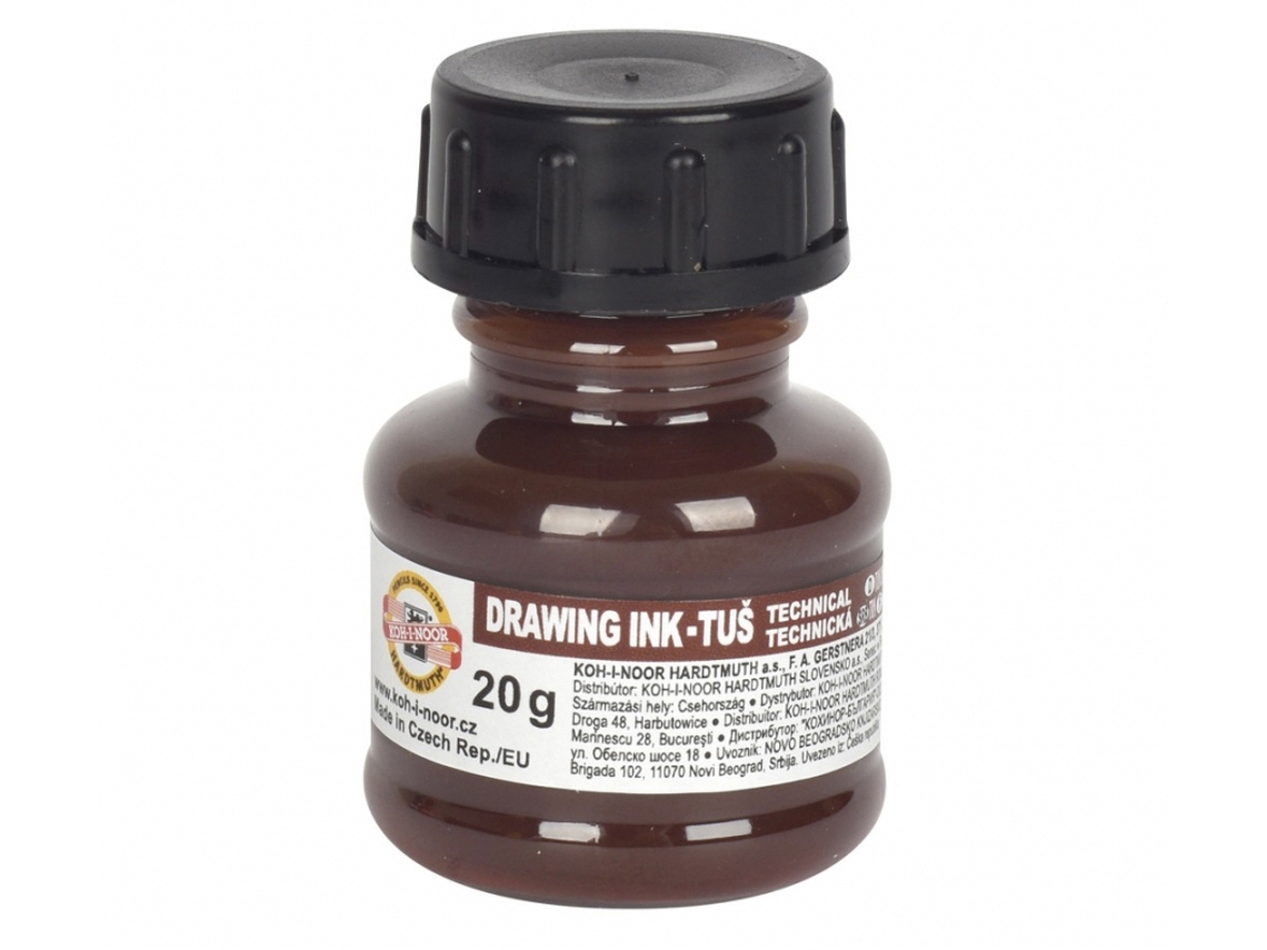 Tinta Desenho KOH-I-NOOR Preto 20G