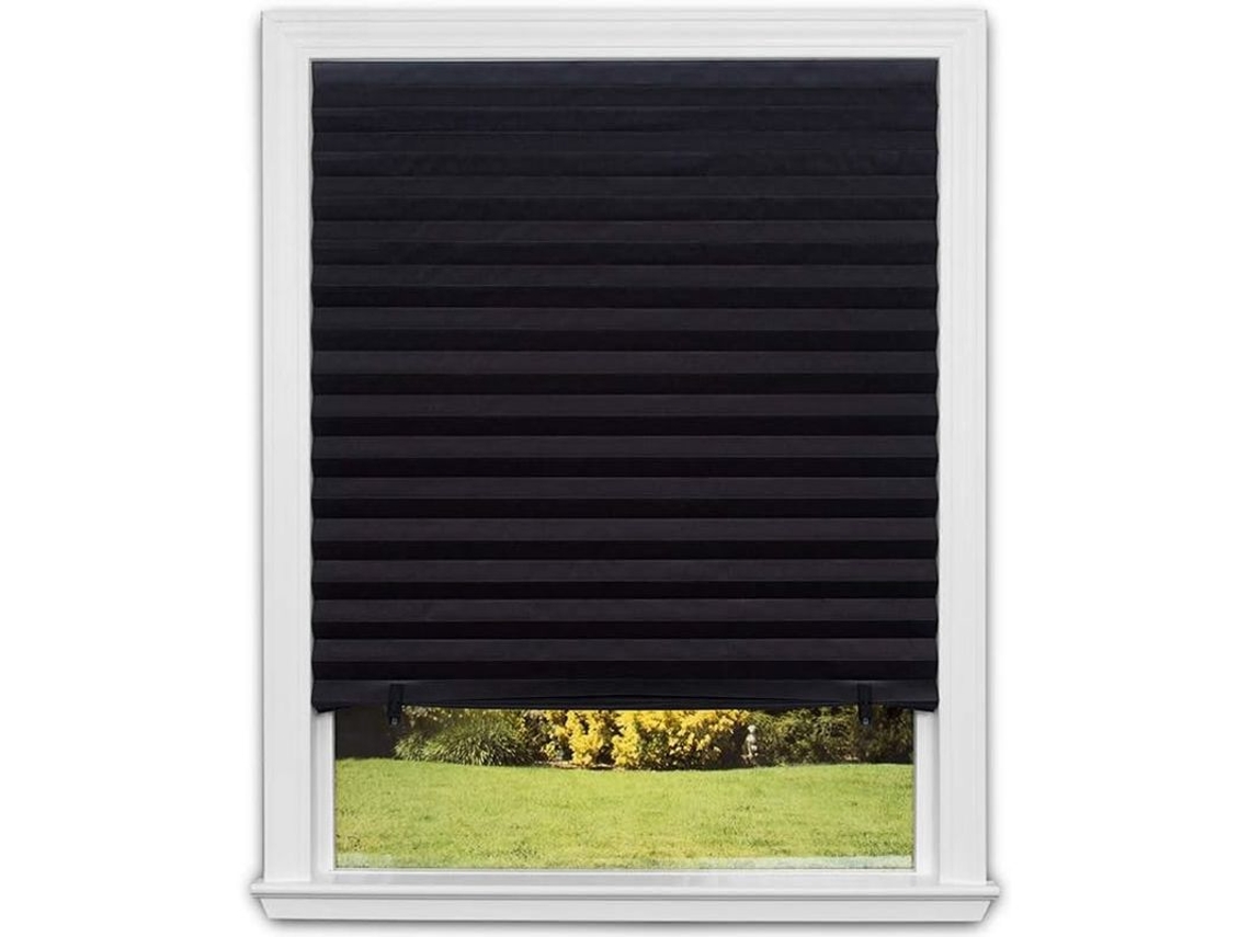 Persiana De Papel Plegada Blackout Original Shade 1617201, 36x72 Polegadas, Pacote De 6, Preta