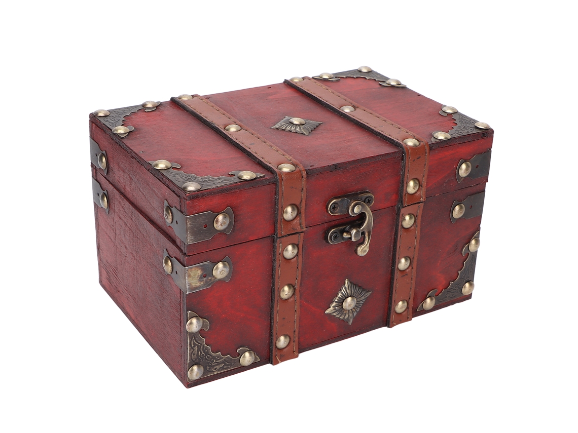 Caja De Armazenamento De Madeira Vintage Retrô Para Lar E Sala De Estar