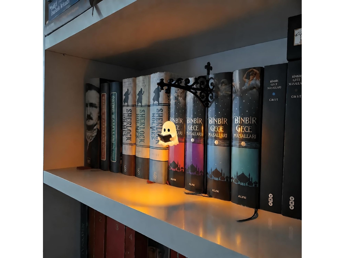 Luminária Decorativa De Estante Estilo Lanterna Biblioteca, Modelo