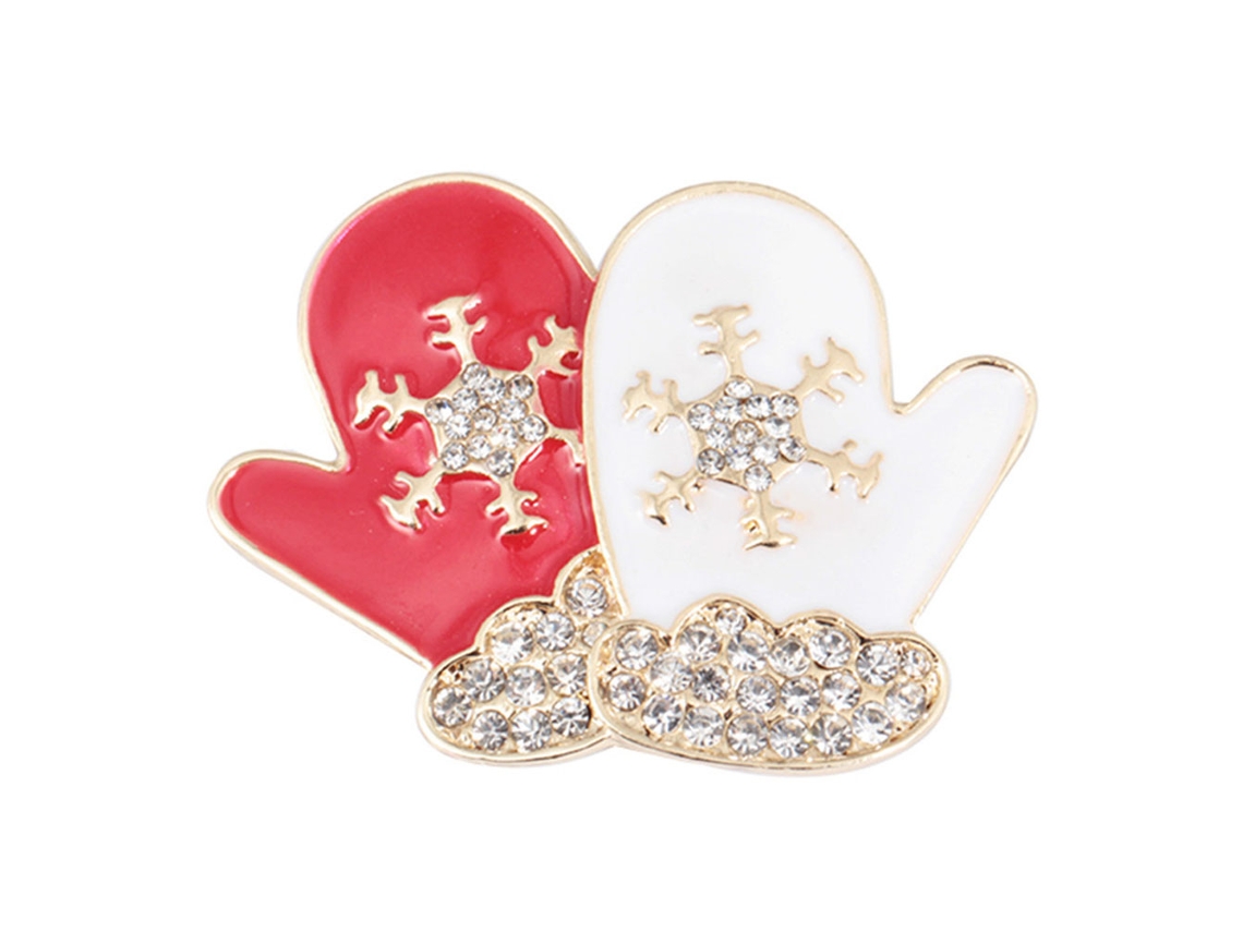 Laxiscreed Broche Natal Com Strass, Acessório De Moda E Presente Personalizado Para Roupa