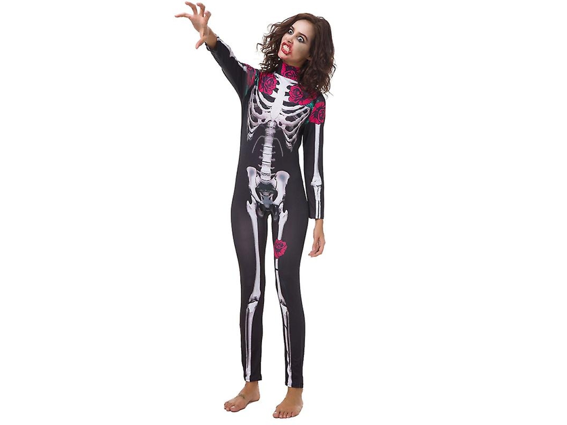 1Pcs Calças Siamesas com Estrutura de Esqueleto para Decorações de Halloween ALLINLESS