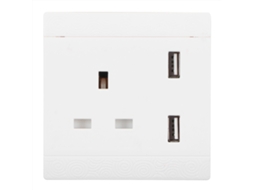 Tomada De Parede Com Porta Dualusb E 13a