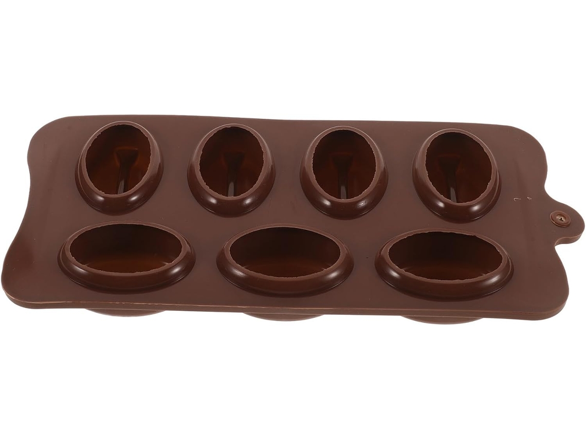 Forma De Silicone Em Formato De Grão De Chocolate - Fácil De Desenformar