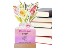 De Mesa Pequeno Com Estampa Floral, Organização De Materiais, Calendário 2026, Mensal, Semanal E Diário