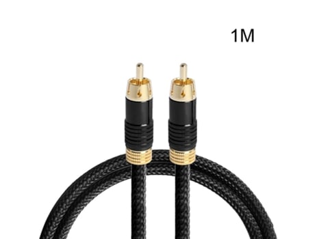 Cabo de subwoofer RCA macho para RCA macho banhado a ouro Cabo de vídeo RCA para subwoofer Zmliyecqnq
