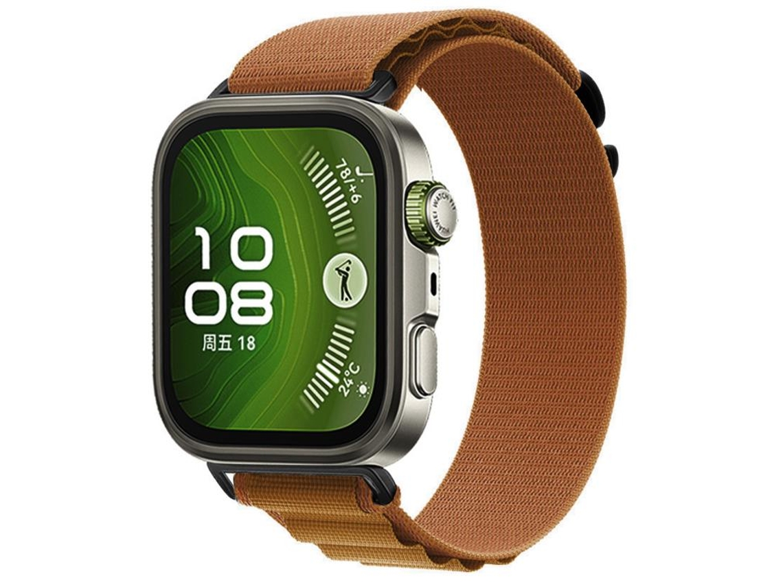 Bracelete para Honor Band 10 9 XIAOMOYU nylon trançado com fecho de velcro interface metálica amarelo neon