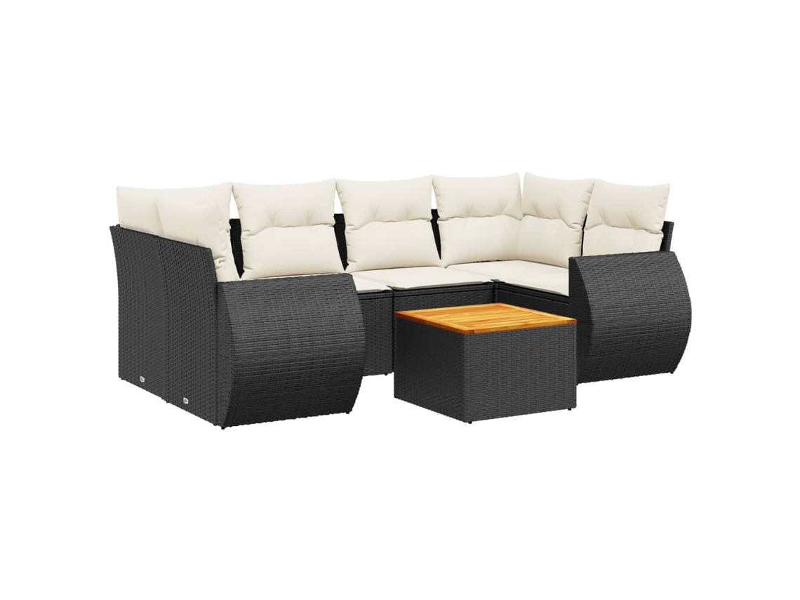 Garden Sofa Set, Garden Sofa Sets Vidaxl Preto Rattan / Vime (n/a)