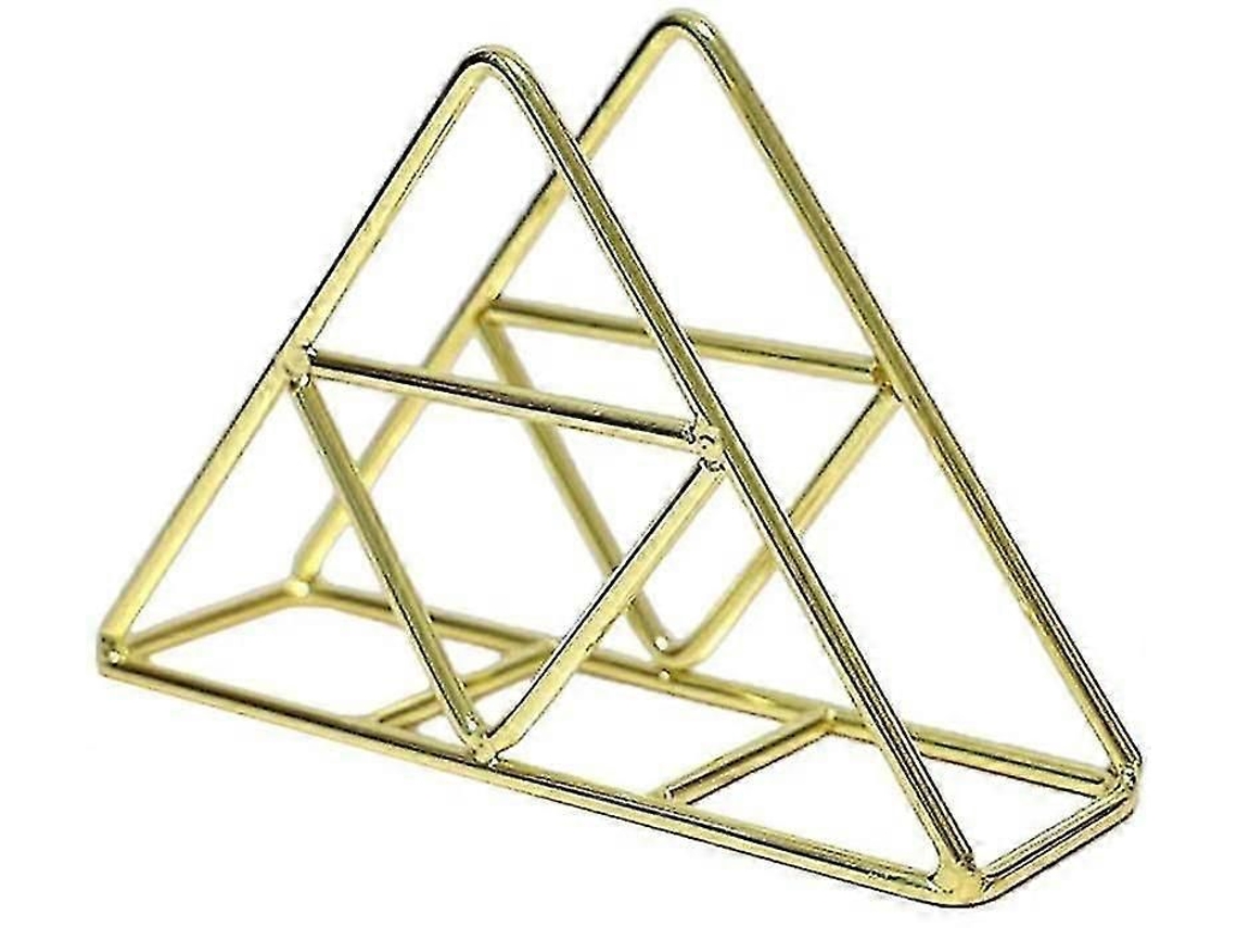 Suporte De Guardanapo Triangular Em Metal E Ferro