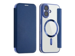 Capa Carteira Amorus Para Iphone 17 Com Proteção Magsafe Rfid - Azul
