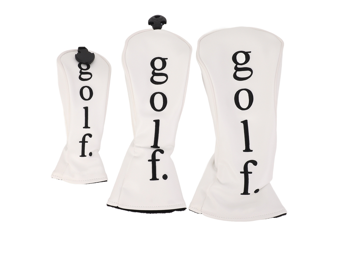 Urbannova-capas De Cabeça De Taco De Golfe Pu Resistente À Água Branco