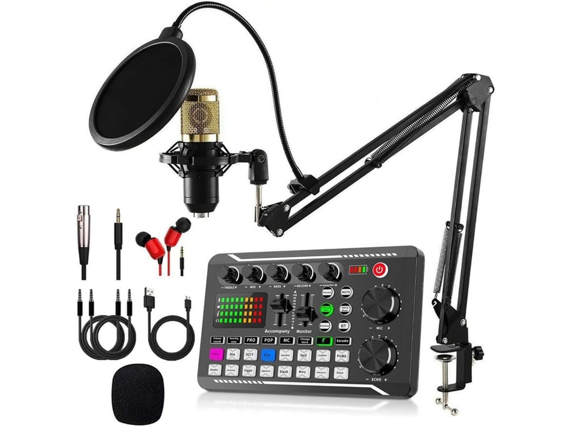 Kit Placa De Som E Microfone Bm800 ? Misturadora E Amplificador | Orysin