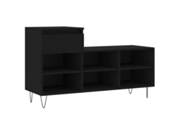 Shoe Cabinet, Shoe Cabinets Vidaxl Preto Madeira Processada (n/a)