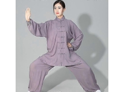 Uniforme De Artes Marciais Tai Chi Kung Fu Wushu Em Algodão Macio Com Jaqueta E Calça Wing Chun Cinza. Brilvibera