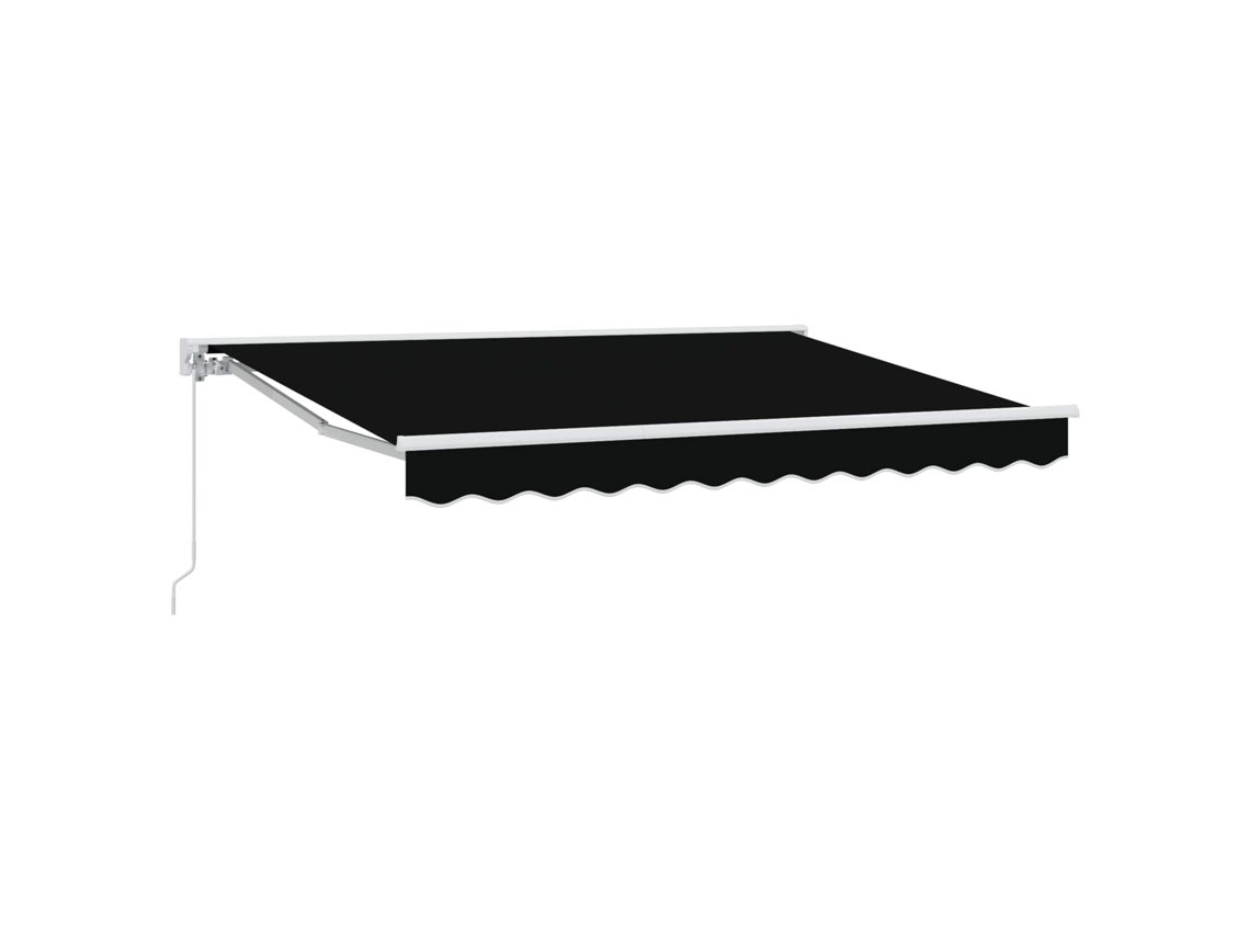 Conjunto 1 Toldo Retrátil Vidaxl Branco Alumínio (3 X 2,5 M)