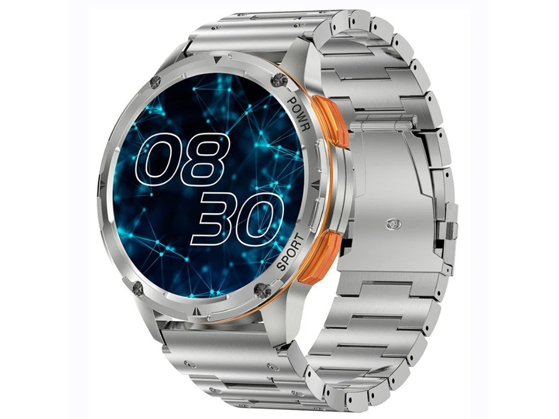 Smartwatch com Tecido Hd Amoled Bluetooth Chamadas Frequência Cardíaca Pressão Arterial Monitoramento e Rastreamento de Oxigênio no Sangue Bestvite
