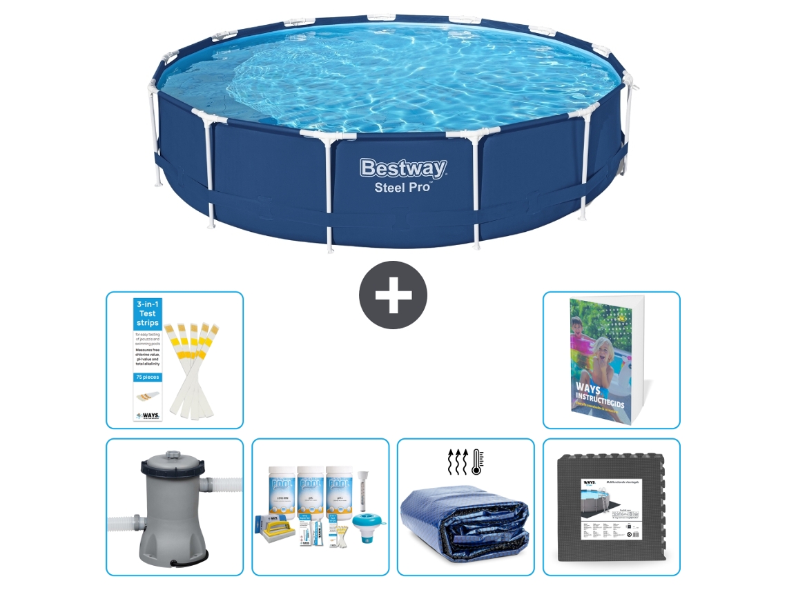 Bestway Piscina Bestway Steel Pro Redonda - 396x84 Cm - 7-peças S233