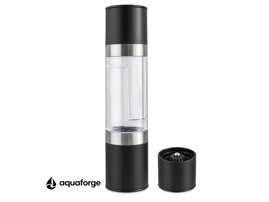 Moinho Manual De Pimenta E Sal Aquaforge Com Moagem Ajustável E Aço Inoxidável Para Pimenta E Sal