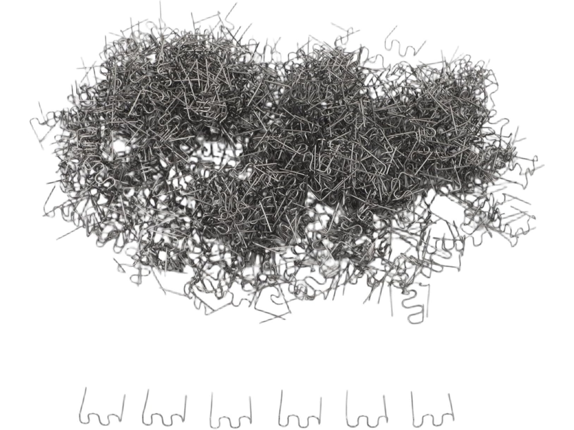 1000 Grampos Ondulados Em Aço Inoxidável De 0,6 Mm Para Reparo