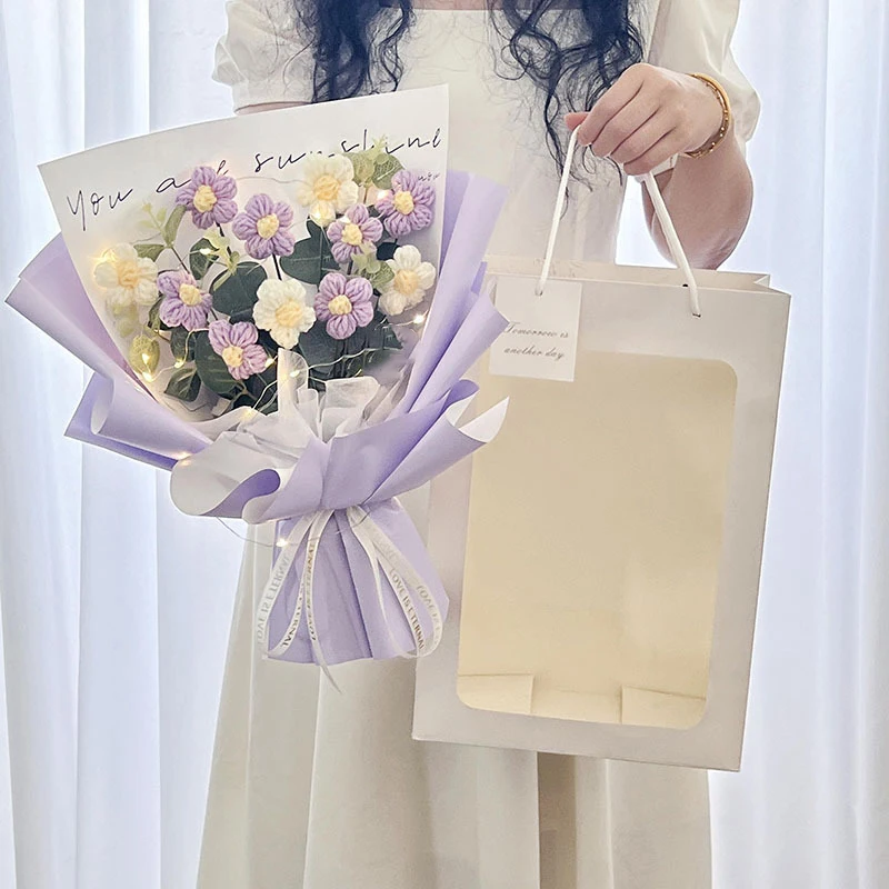 Buquês De Crochê, Buquês De Formatura, Presentes De Crochê Feitos À Mão