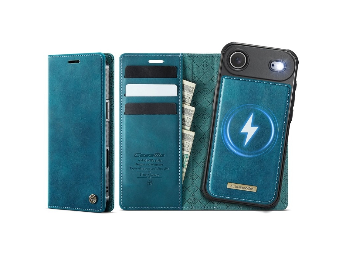 Capa Caseme C49 Para Iphone Air Com Magsafe E Bloqueio Rfid, Verde.