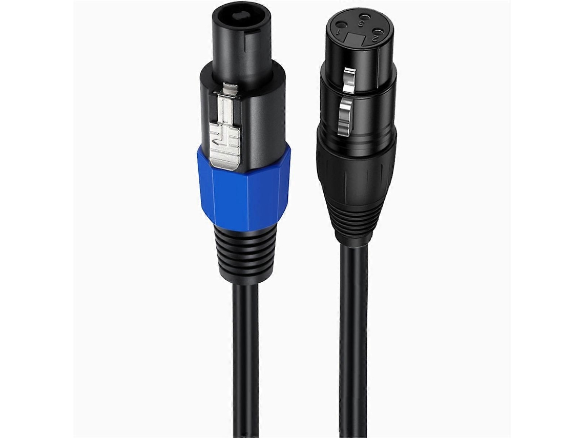 Cabo De Áudio Speakon Macho Para Xlr Fêmea Aquaforge