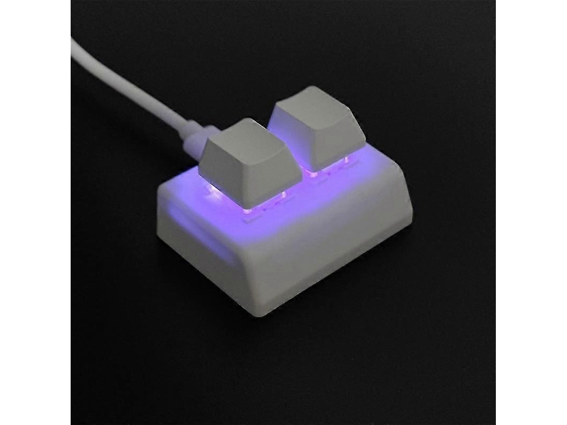 Teclado De Programação Macro De 2 Teclas Rgb Mini Teclado Para Jogos Desenho Vermelho Interruptor Personalizado Teclado Para Jogos Osu, Preto Ly Ebike