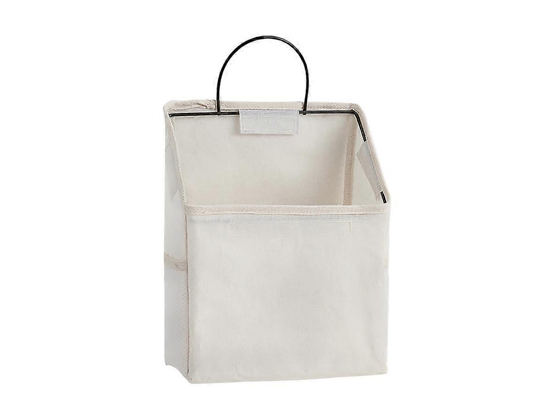 Bolsa De Parede Cinza Para Banheiro - Material De Algodão E Linho Com Gancho