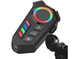 Casque Moto Oreillette Écouteur Com Lumière Colorée, Étanche Et